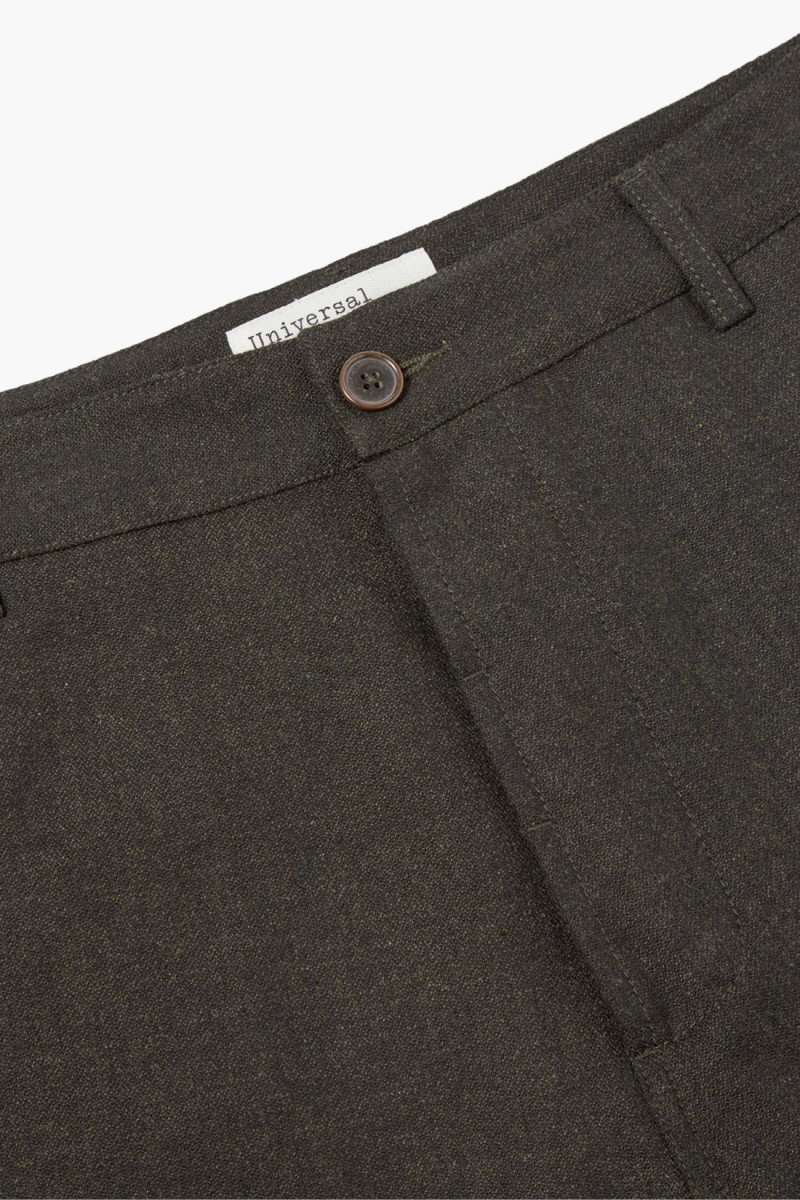 Military chino upcycled tweed Olive