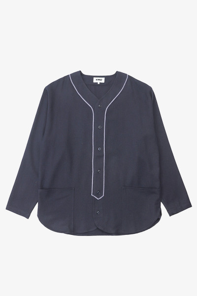 Ymc Baseball flannel shirt Navy - GRADUATE STORE