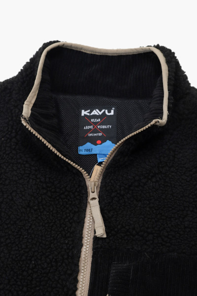 Kavu Wayside fleece jacket Black - GRADUATE STORE