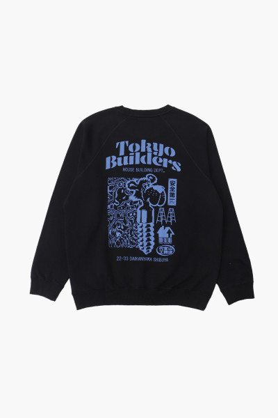 Edwin Tokyo builders crew sweater Black - GRADUATE STORE