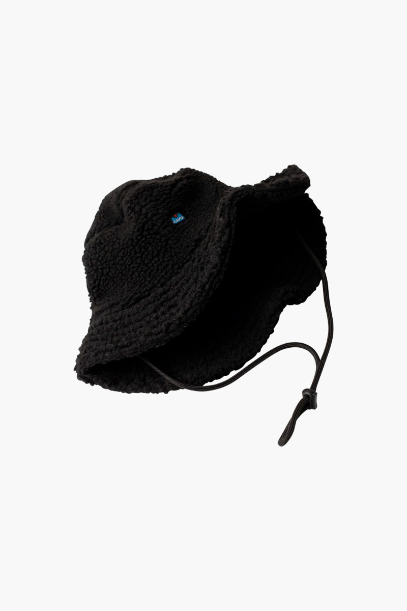 Fur ball boonie hat Black smoke