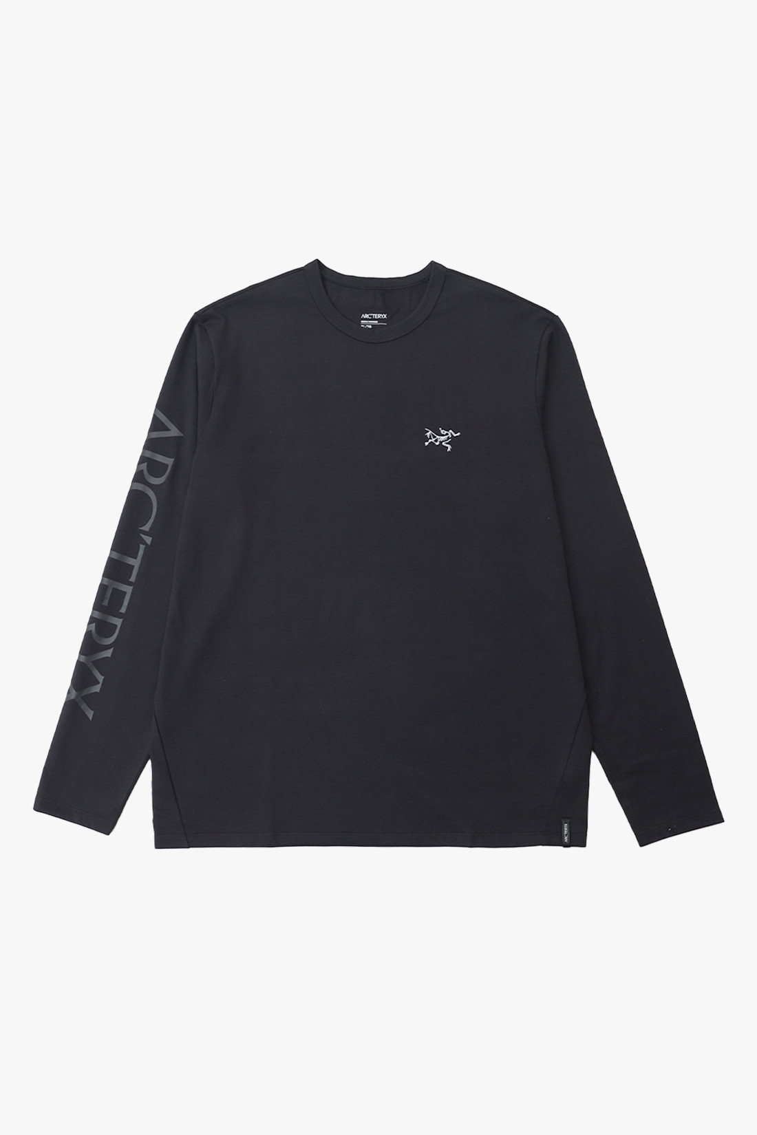 Arc'teryx Ls captive arc'word tee Black - GRADUATE STORE | EN