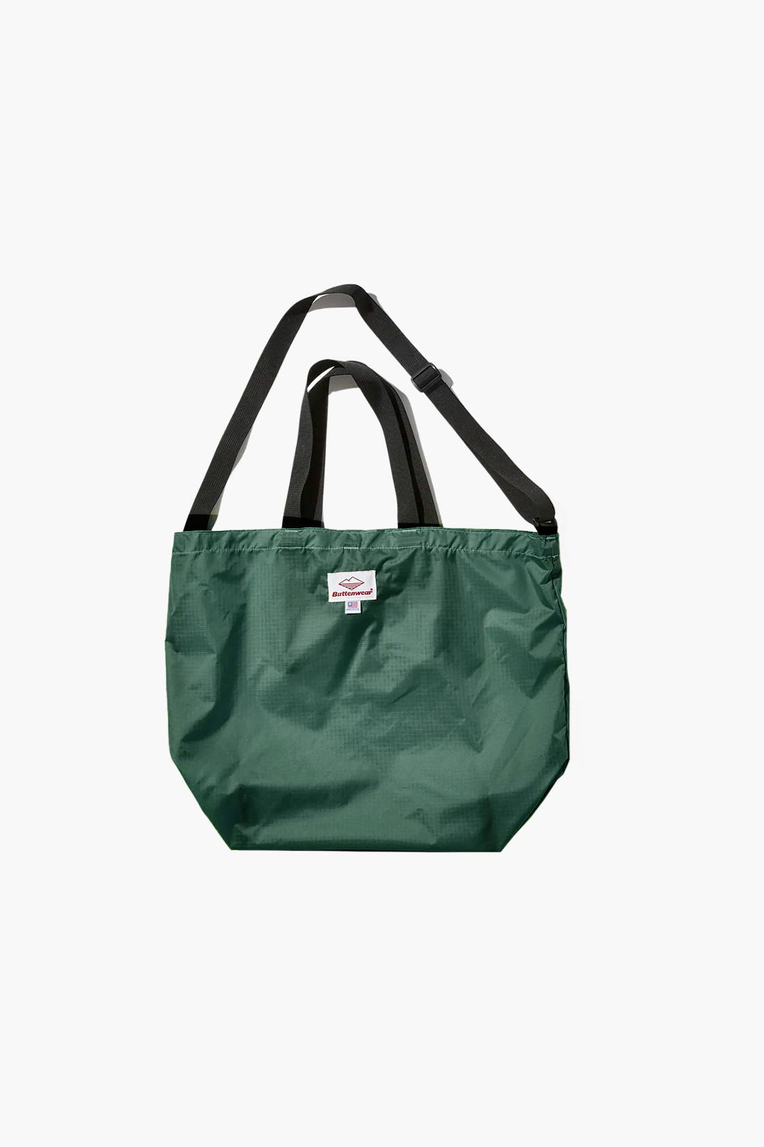 Packable tote Forest green/black