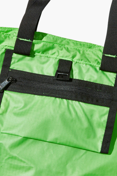 Battenwear Packable tote Lime green/black - GRADUATE STORE