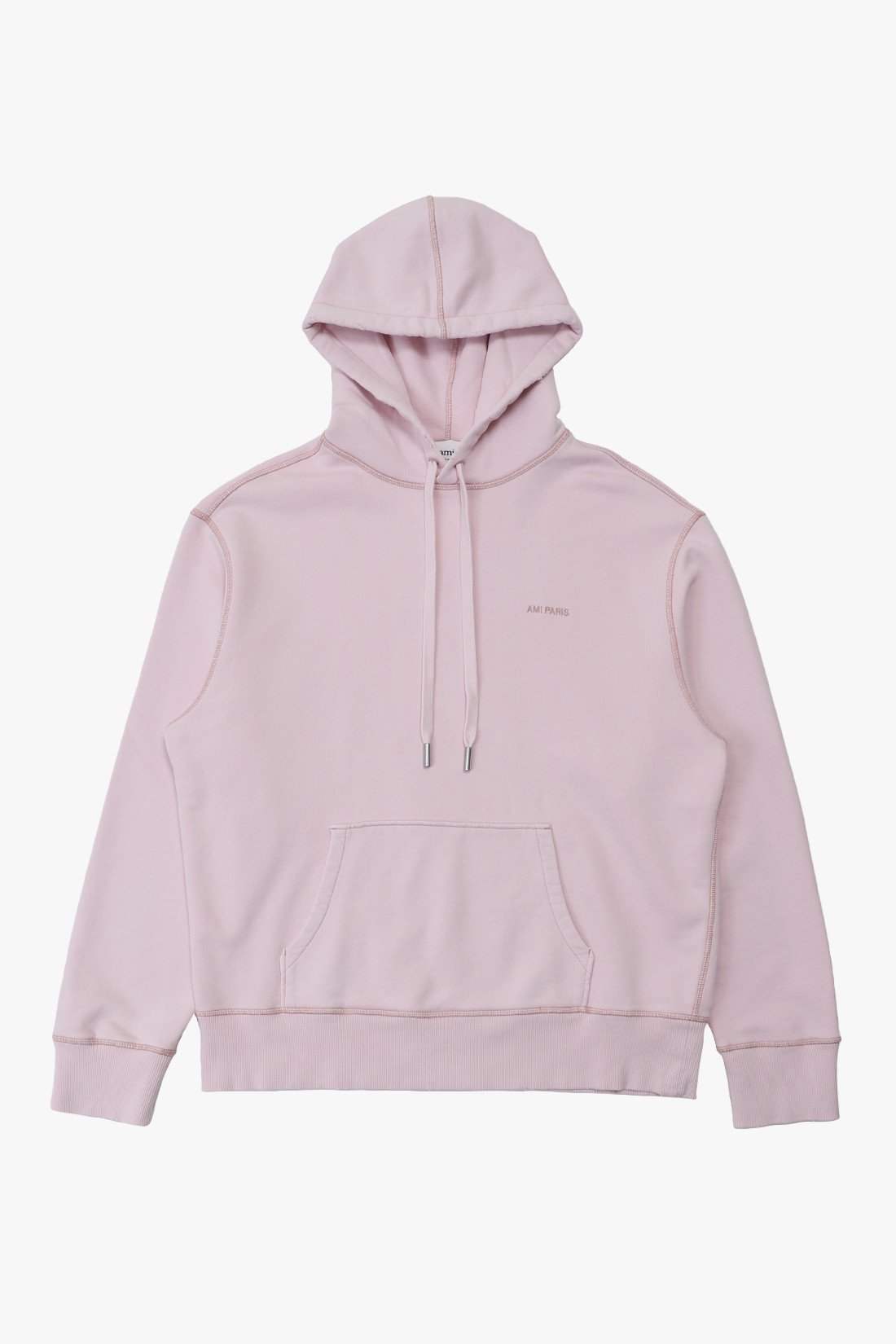 Ami Hoodie delave ami paris Rose poudre - GRADUATE STORE | EN