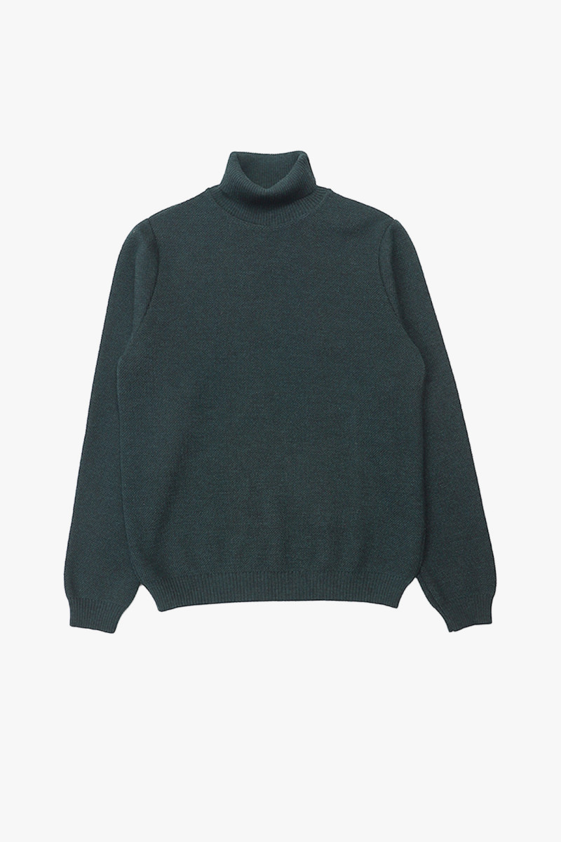 Pull youri col roule Vert foret