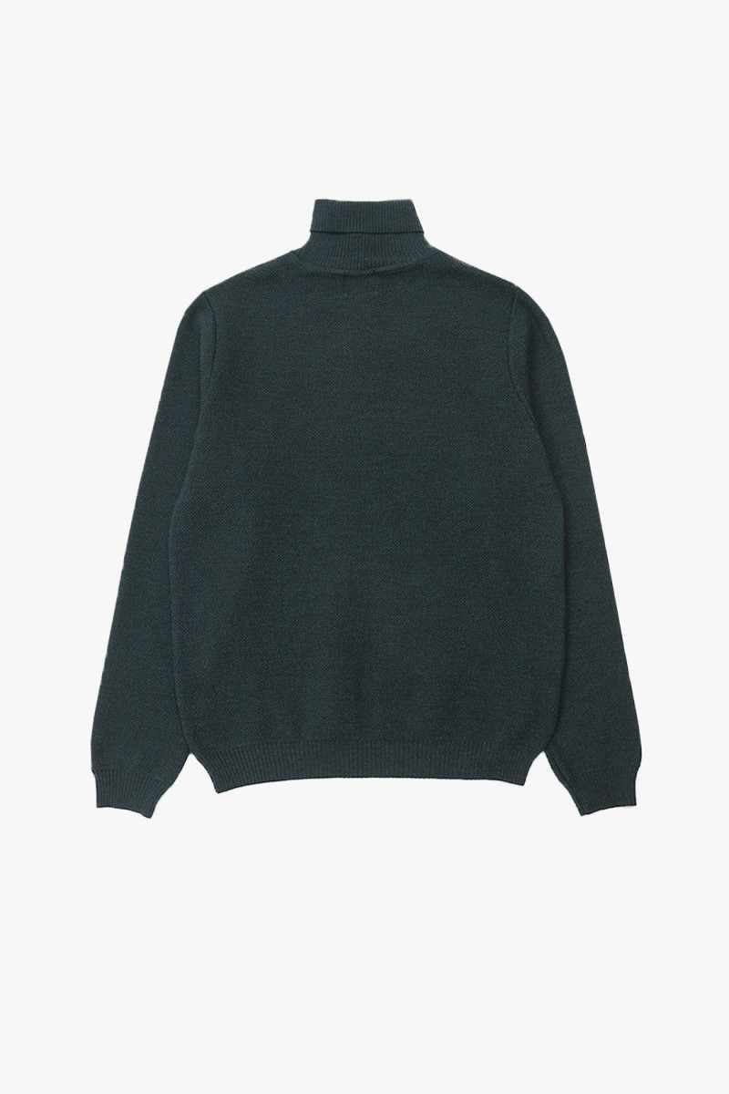 Pull youri col roule Vert foret