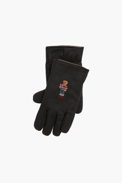 Polo bear glove Black