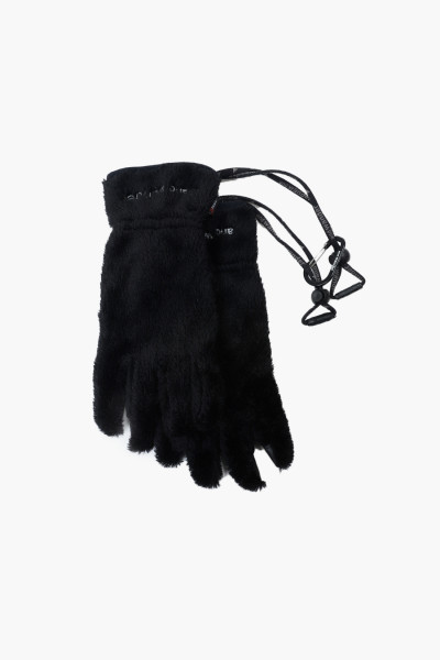 High loft fleece gloves Black