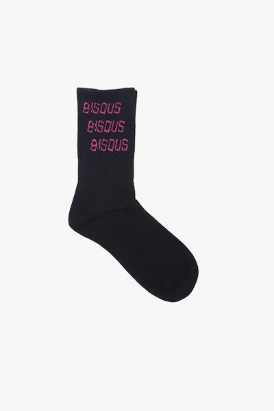 Bisous skateboards Bisous socks x3 Black/pink - GRADUATE STORE