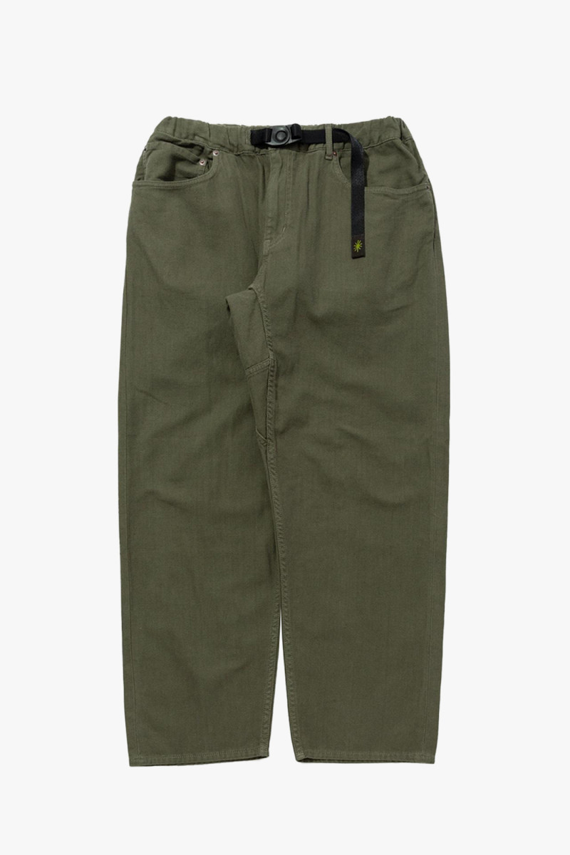 Easy 5 pocket pants Green olive