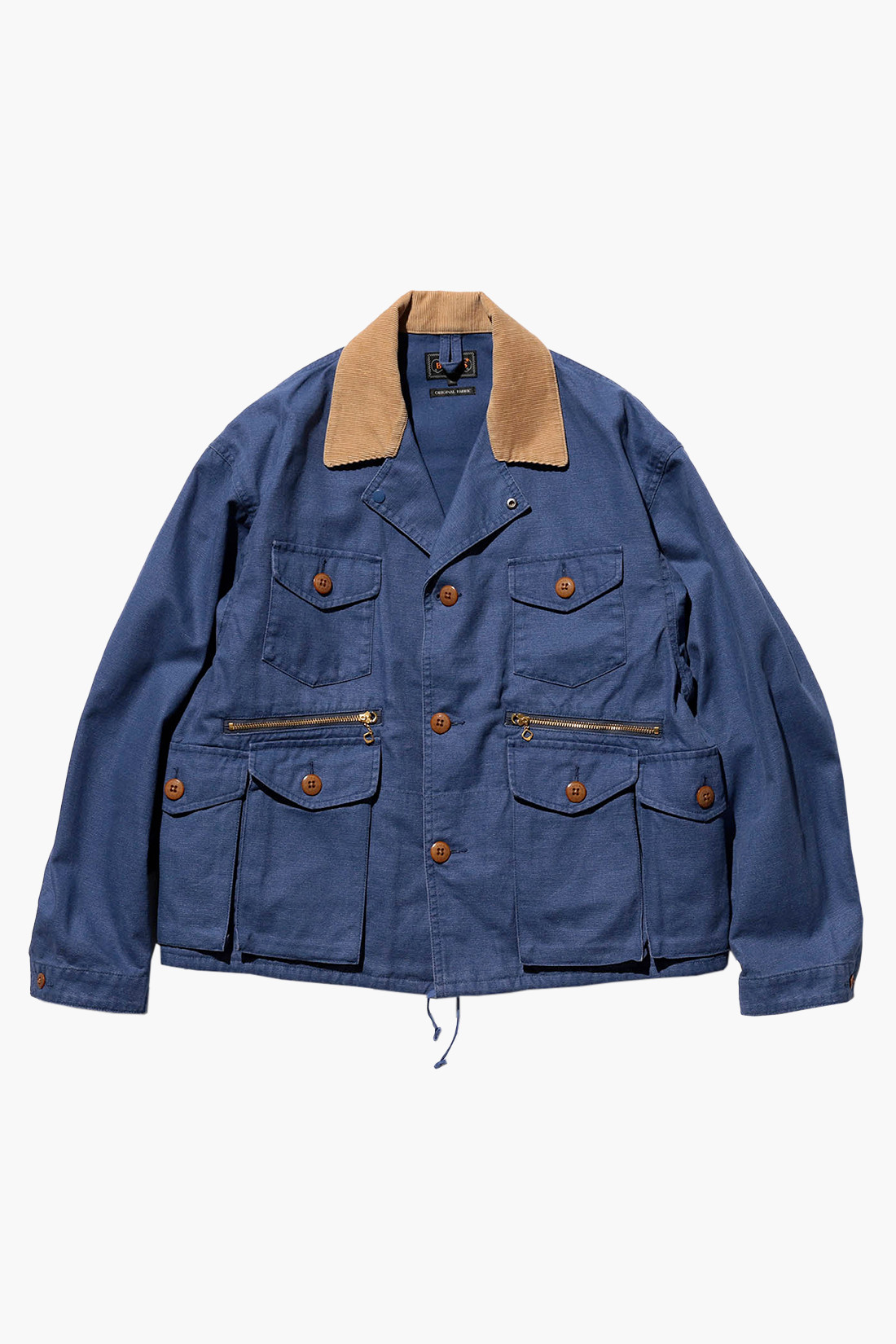 Beams plus Fish-hunting jacket heavy oxfo Blue 75 - GRADUATE STORE