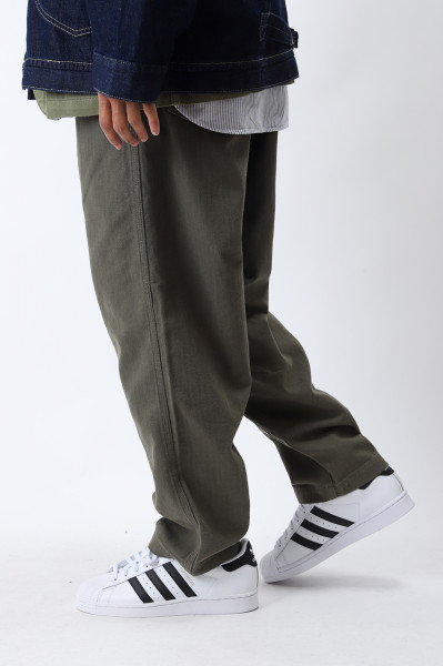 Gohemp Painter pants Green olive - GRADUATE STORE