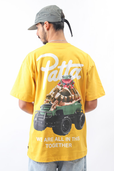 Patta Patta animal t-shirt Old gold - GRADUATE STORE