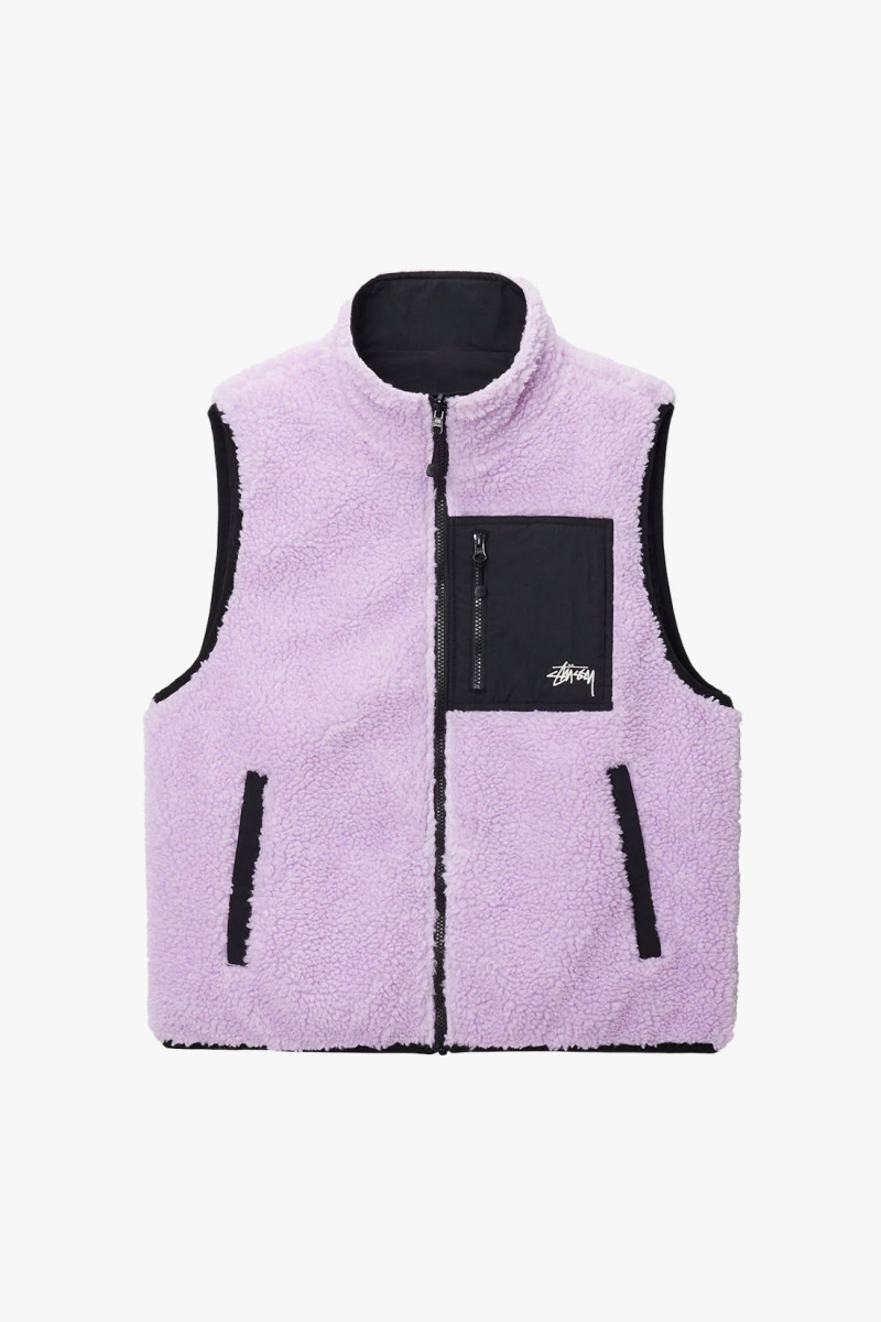 Sherpa reversible vest Lavender