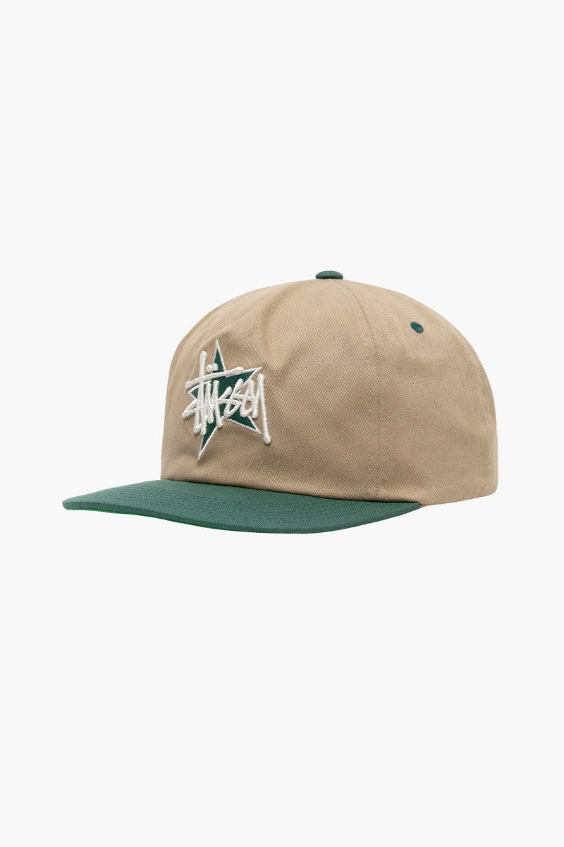 Basic star strapback cap Khaki