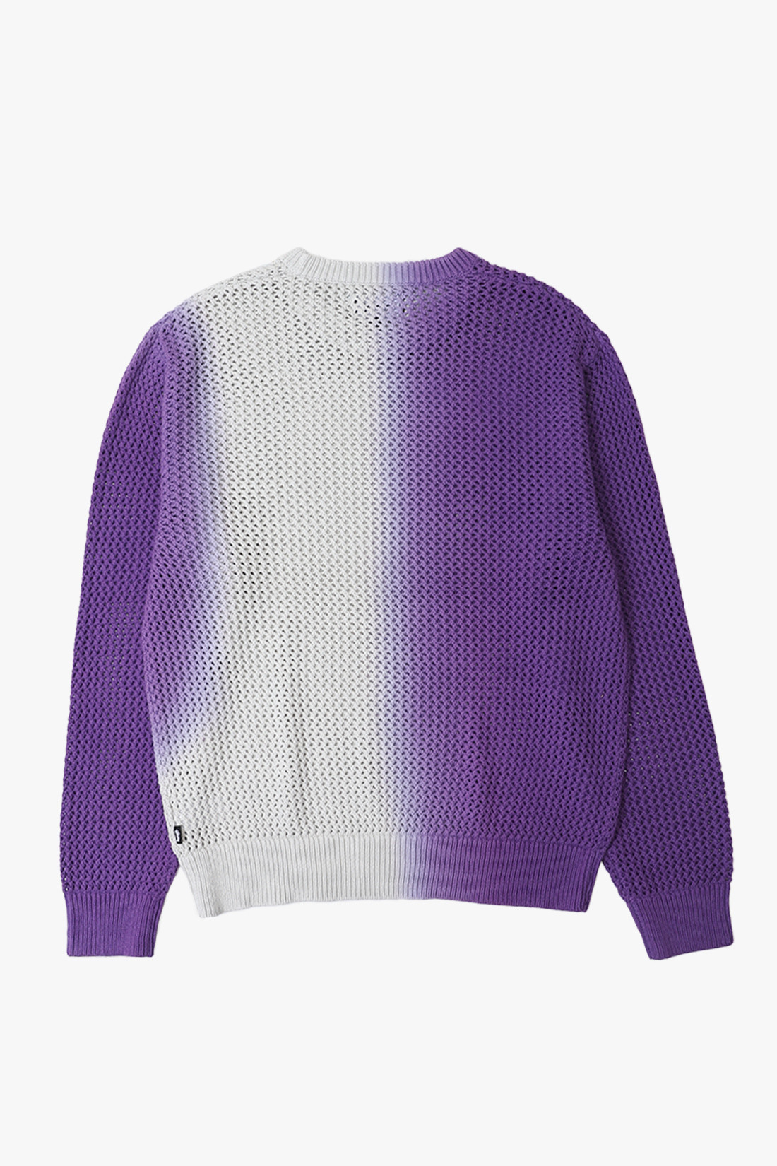 Stussy Dyed loose gauge sweater Purple - GRADUATE STORE