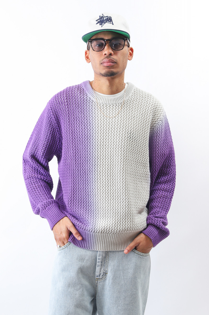 Dyed loose gauge sweater Purple