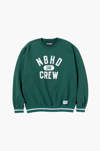 Neighborhood College sweatshirt ls Green - GRADUATE STORE
