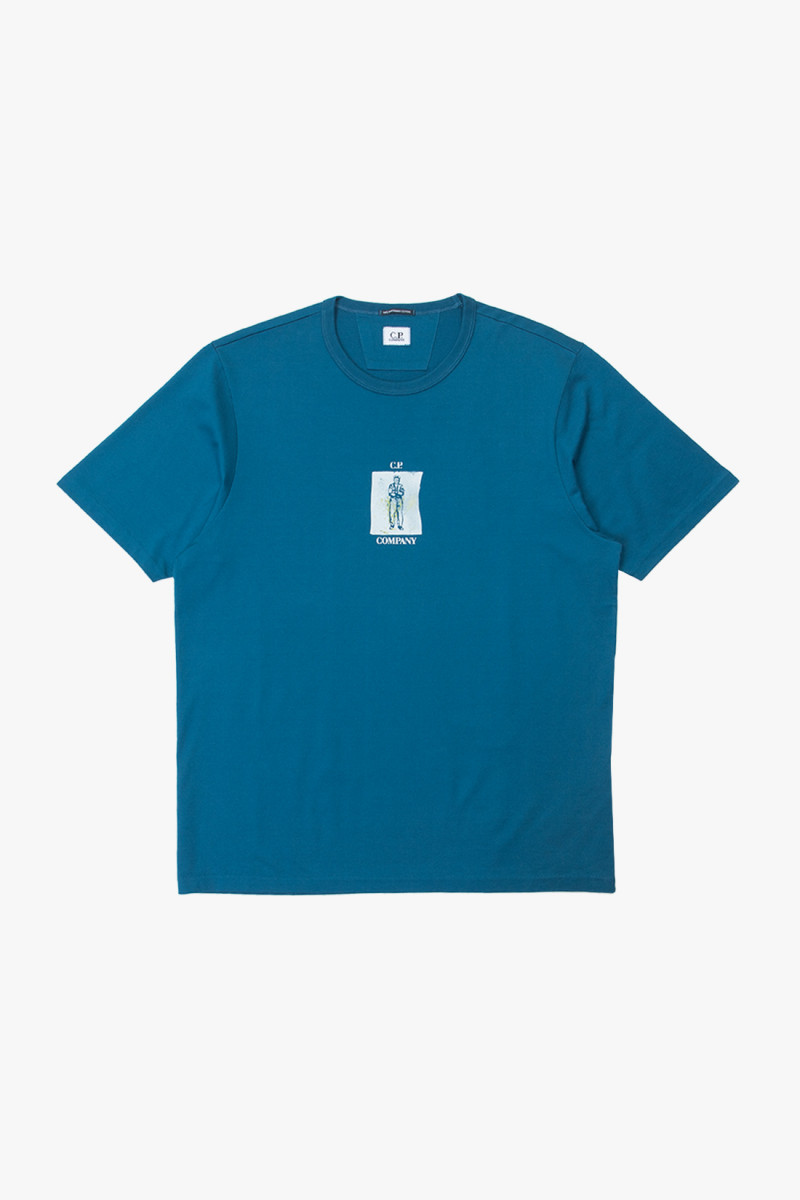 Jersey 30/2 twisted sailor tee Ink blue