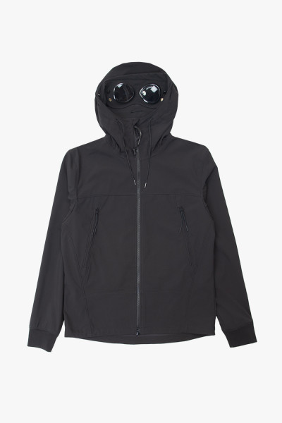Cp company Cp shell-r goggle jacket Black - GRADUATE STORE