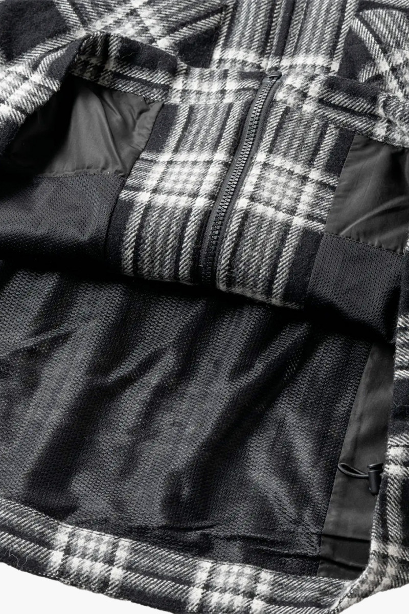 Plaid flannel swing top Black