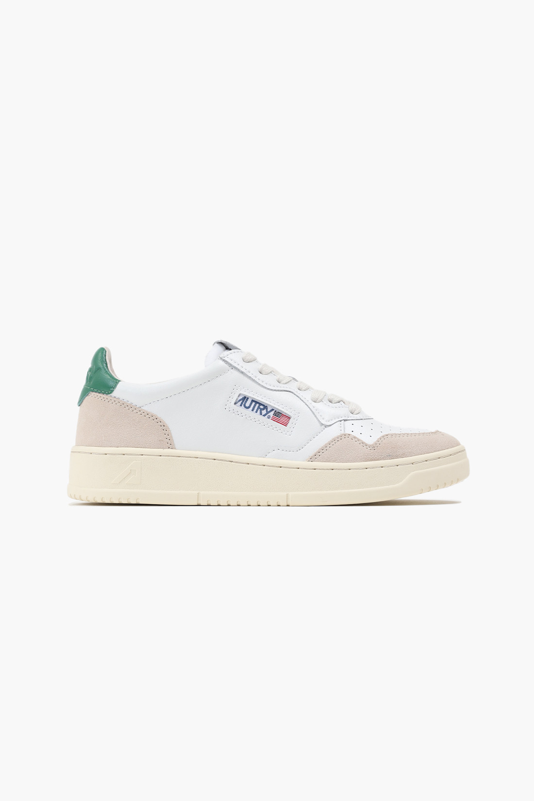 Medalist low ls23 Leat/suede wht/green