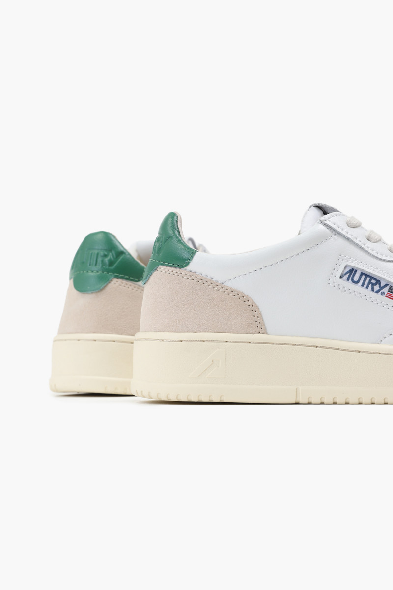 Autry ls23 Leat/suede wht/green