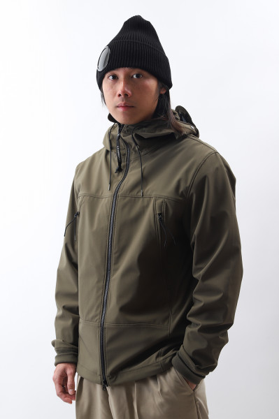 Cp company Cp shell-r goggle jacket Ivy green - GRADUATE STORE