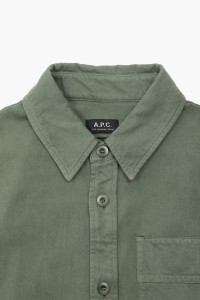 A.p.c. Surchemise brodee basile Foret - GRADUATE STORE