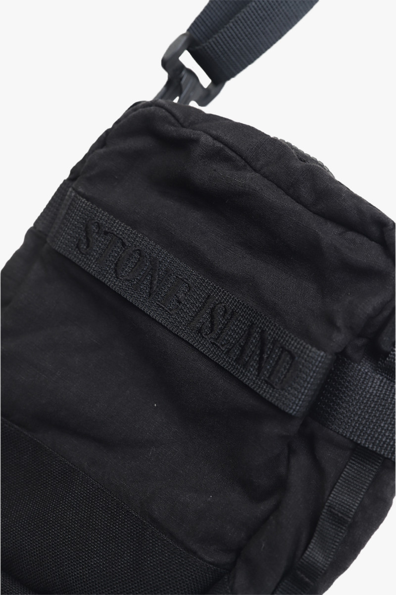 90830 linen bum bag v0029 Nero