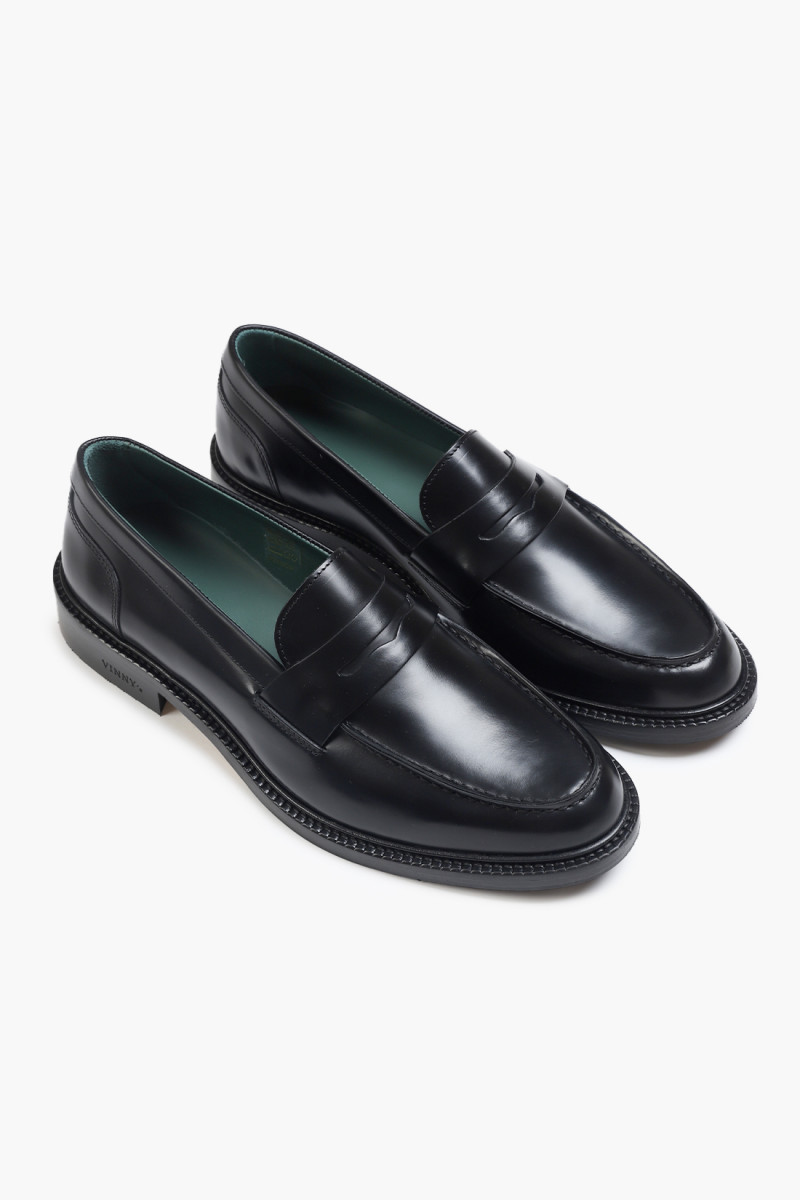 Townee penny loafer Black polido