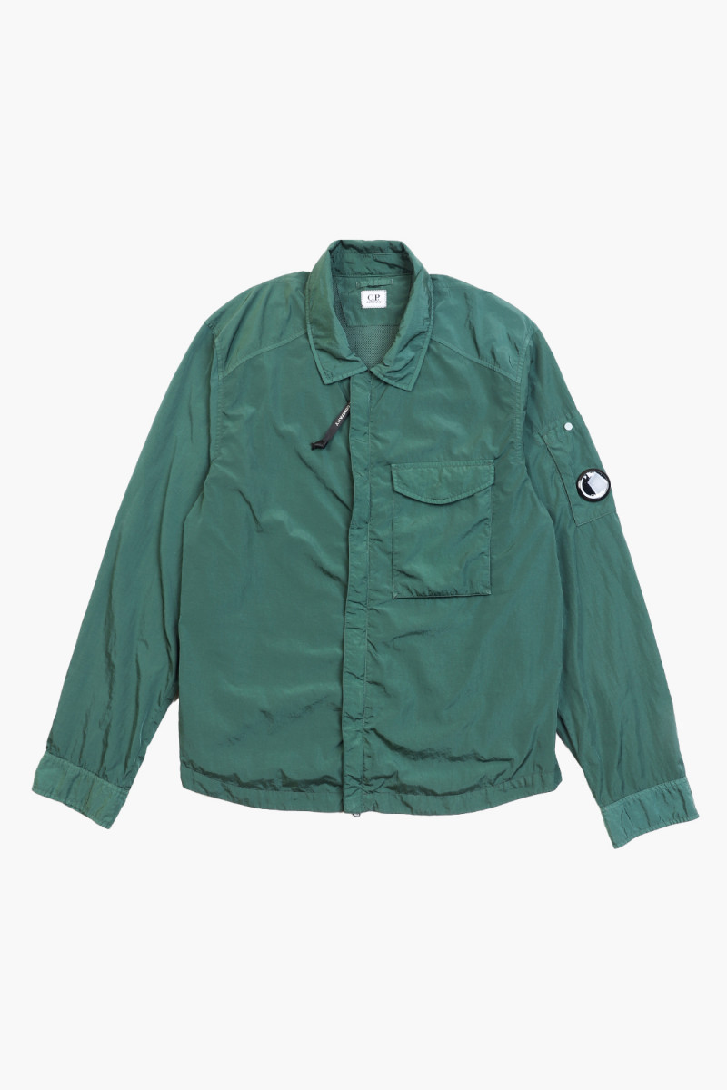 Chrome r nylon zip overshirt Duck green 649