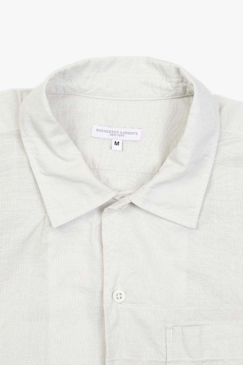 Classic shirt cotton slab Beige