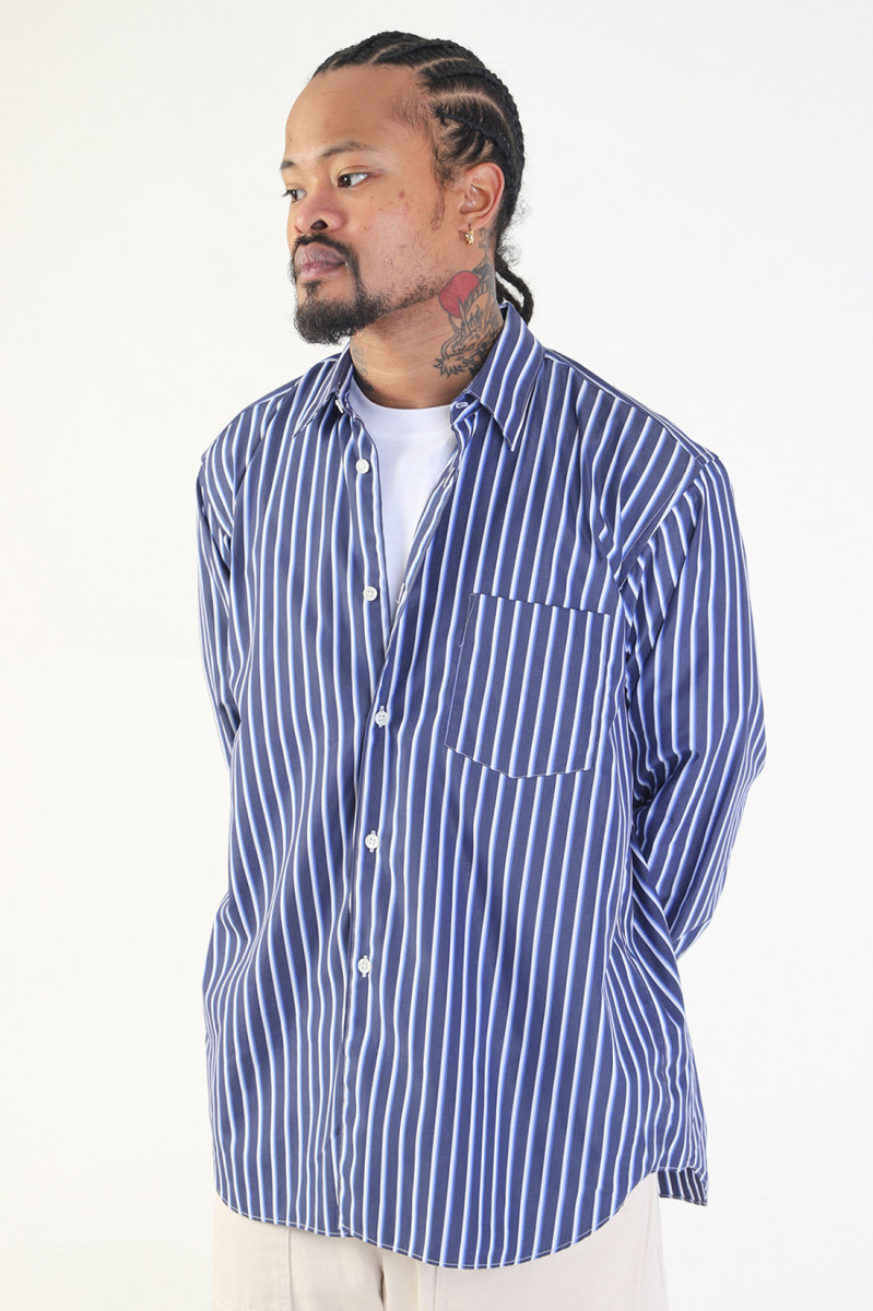 Mens shirt woven Stripe 116