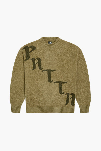 Patta Patta chenille knitted sweater Sage - GRADUATE STORE