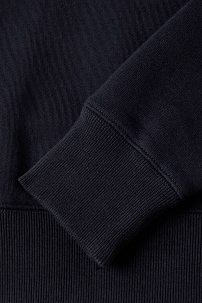 Patta classic zip up hooded Black