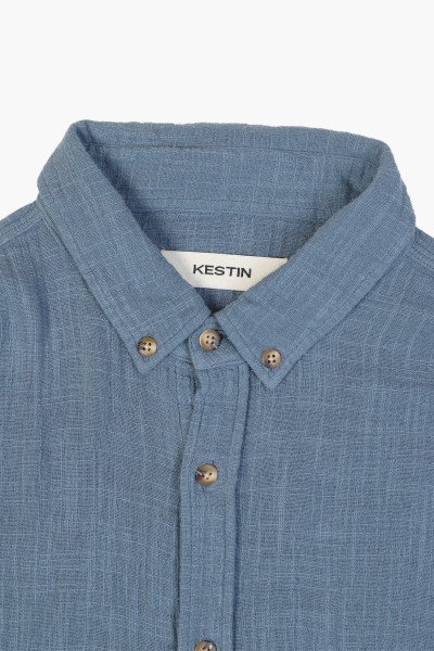 Kestin Raeburn button down shirt French blue - GRADUATE STORE