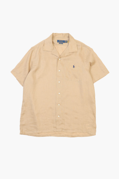 Polo ralph lauren Classic fit linen s/s shirt Vintage khaki - ...