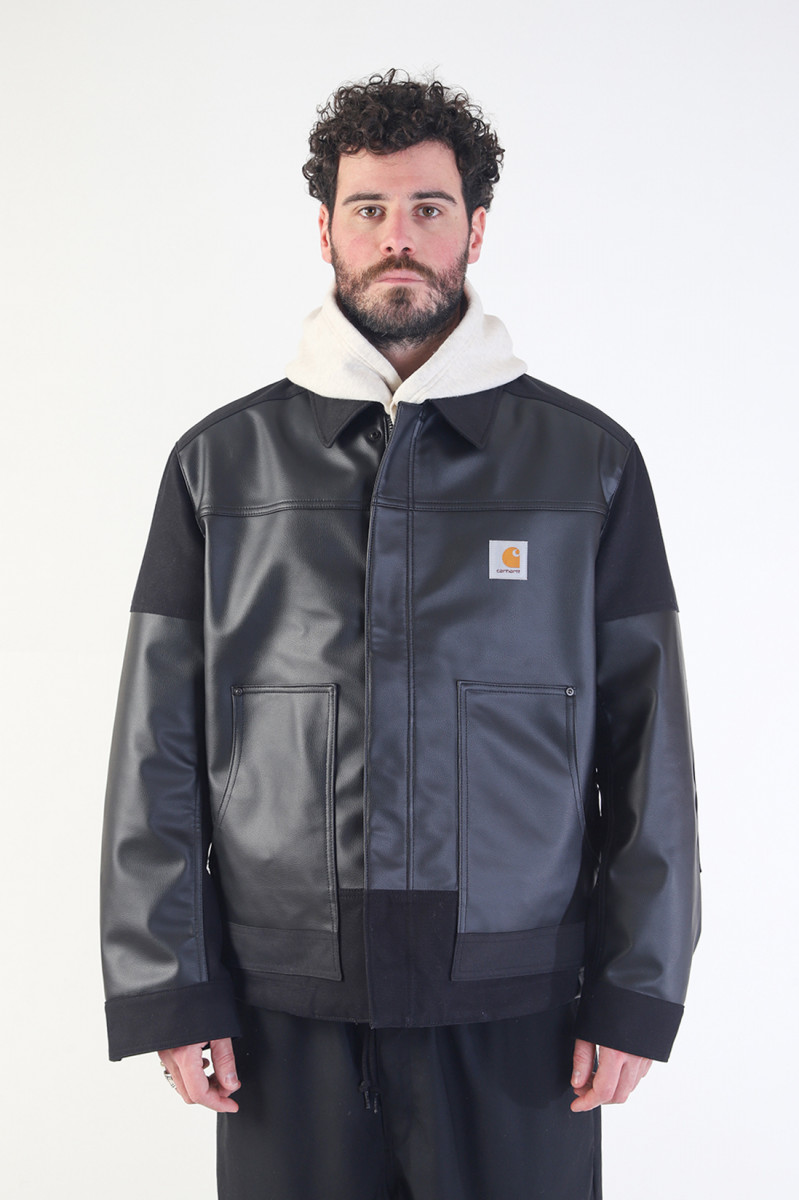 Carhartt synth leather jacket Black