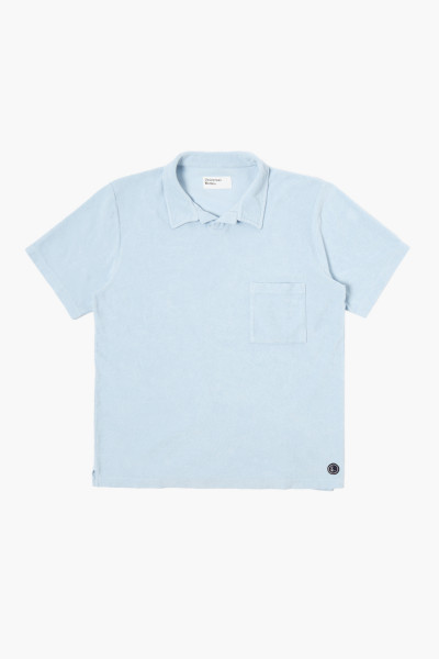 Universal works Vacation polo lt weight terry Sky - GRADUATE STORE
