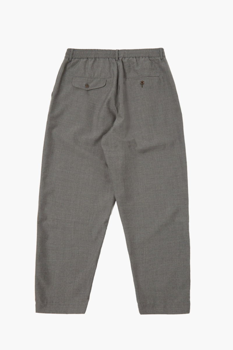 Pleated track pant tropical Grey marl