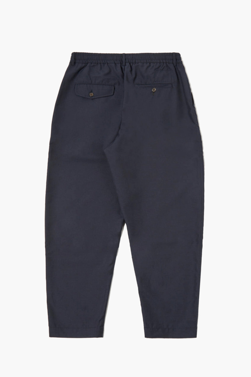 Pleated track pant tropical Navy