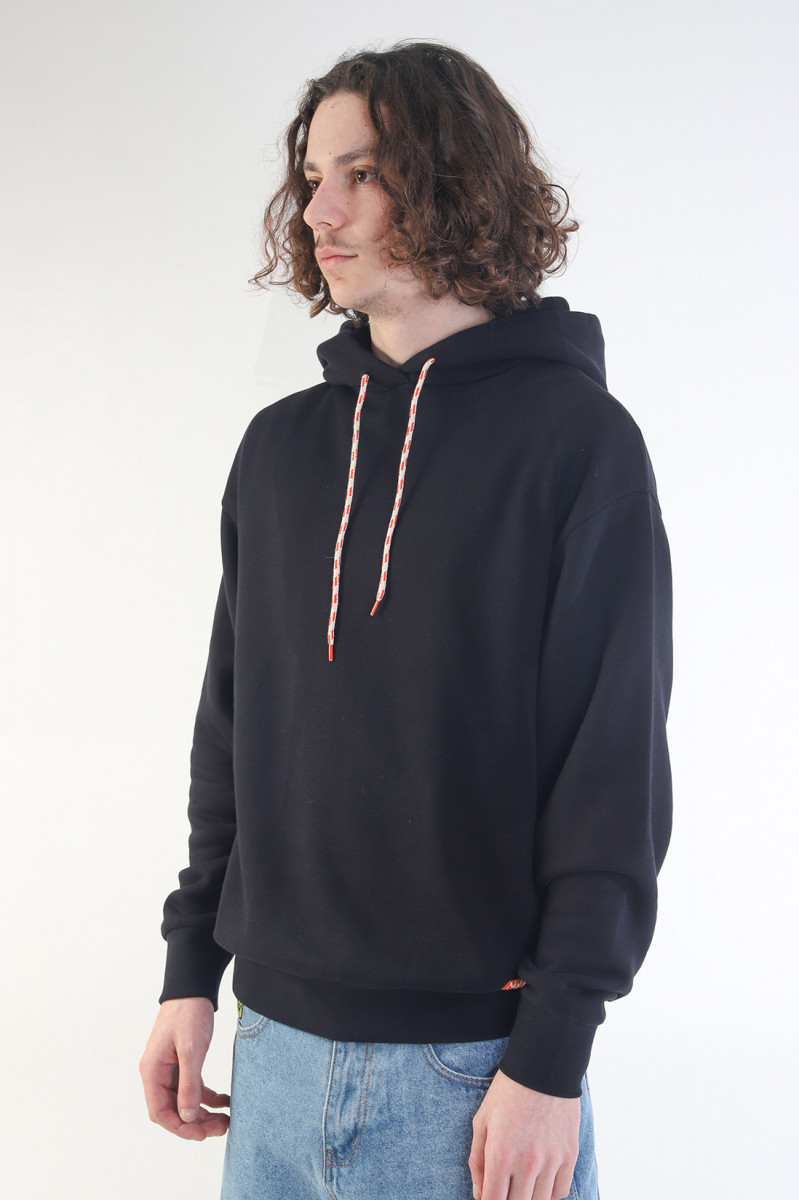 Mini kruger embroidered hoodie Black
