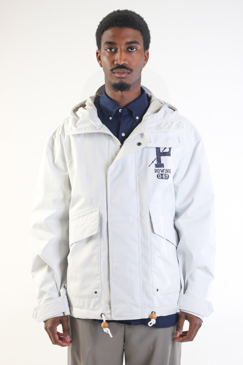 White cheap polo windbreaker