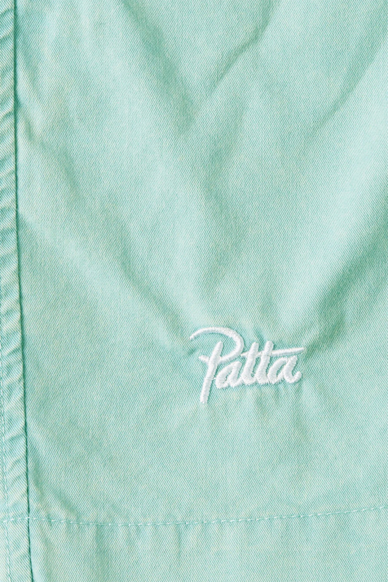 Patta acid washed swim shorts Blue radiance