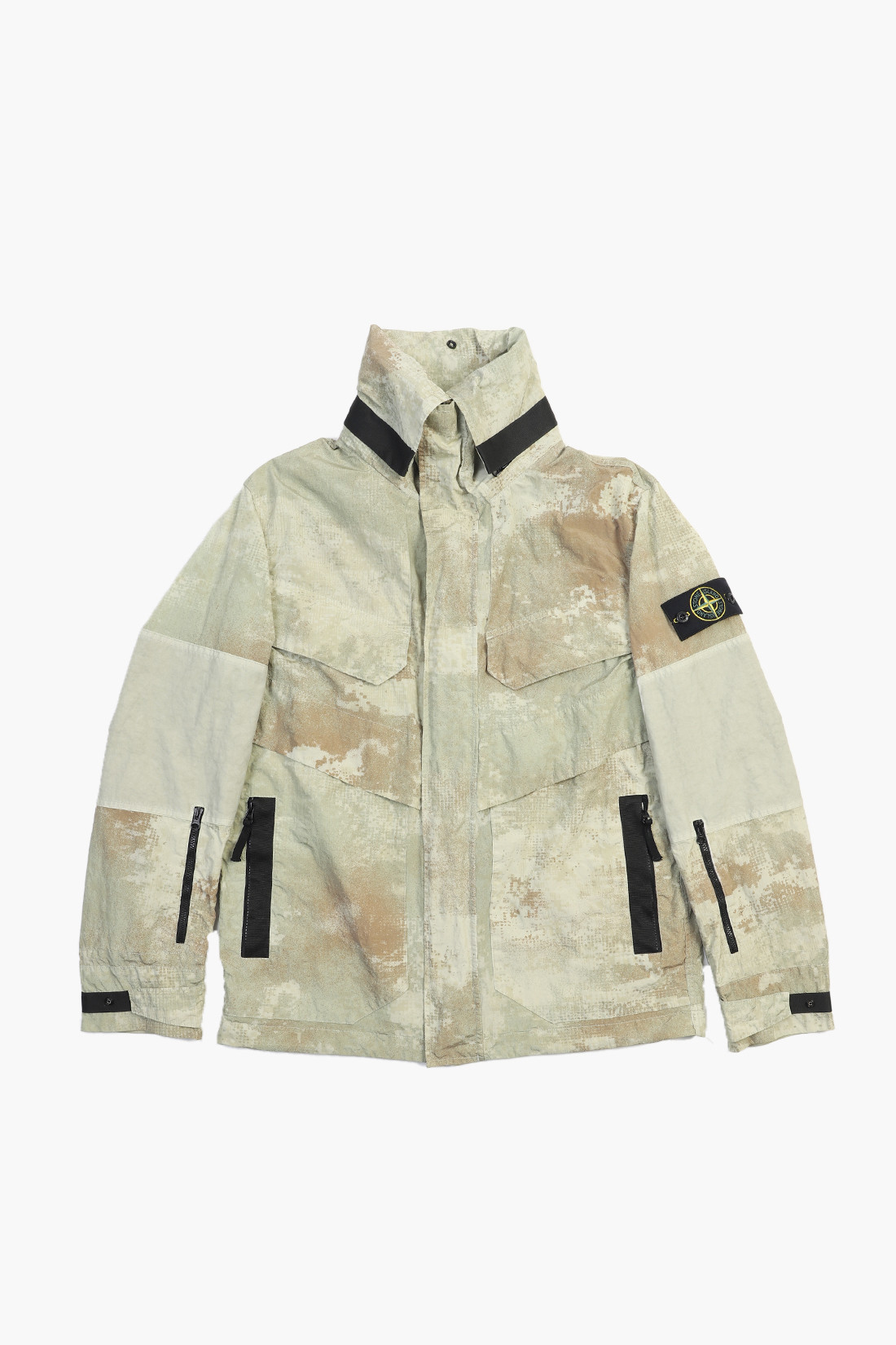 438e1 camo econyl jacket v0091 Beige