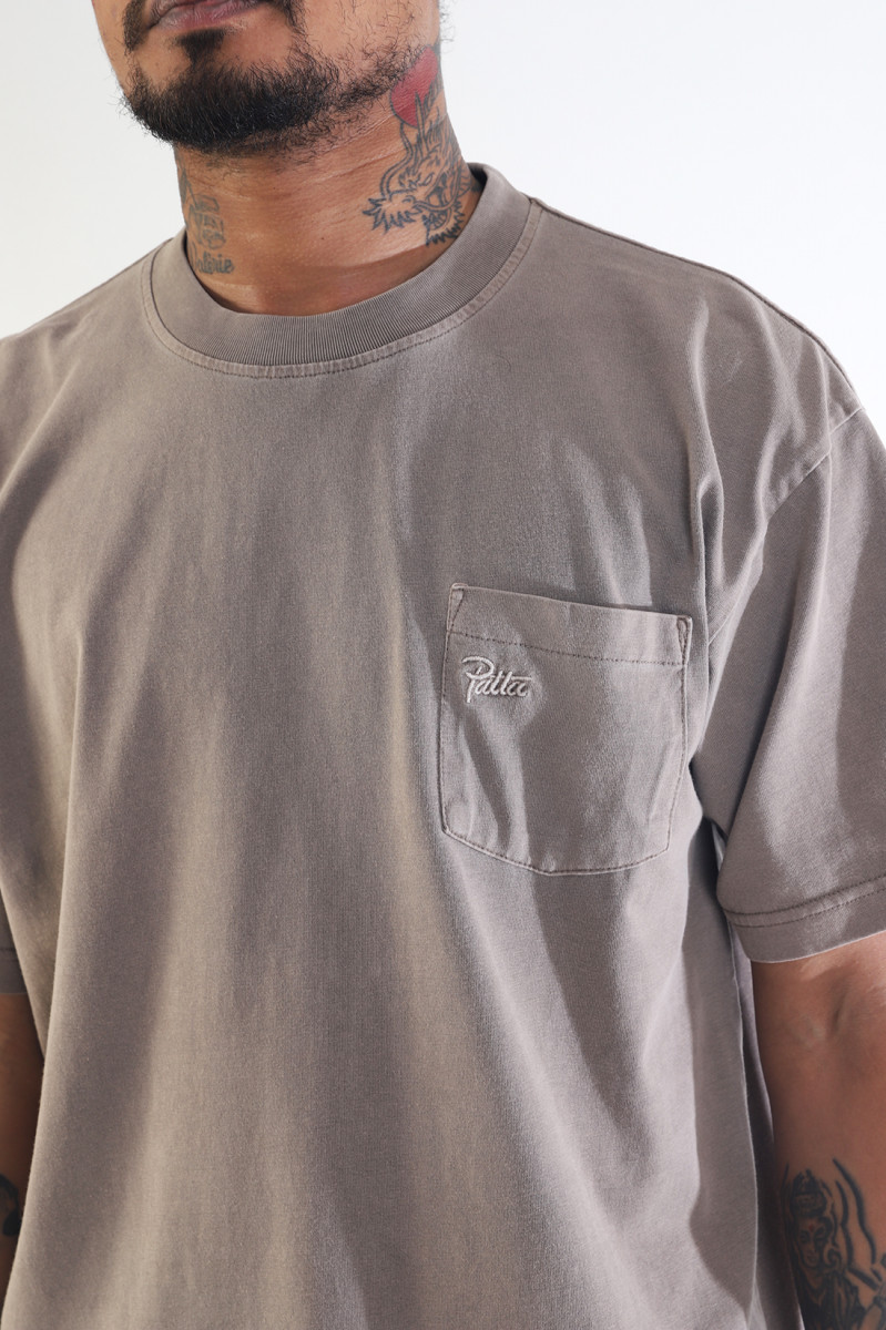 Patta basic pocket t-shirt Driftwood