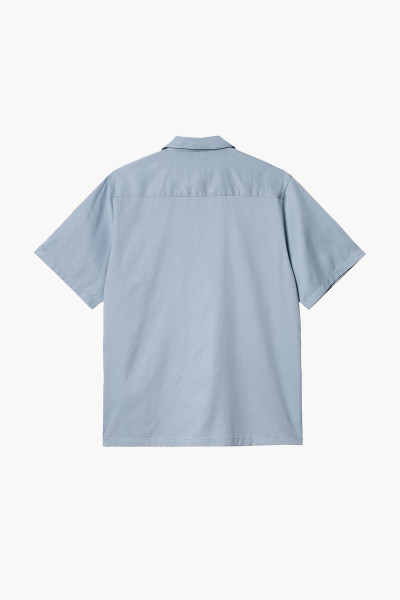Carhartt wip S/s durango shirt Frosted blue/ black - GRADUATE STORE