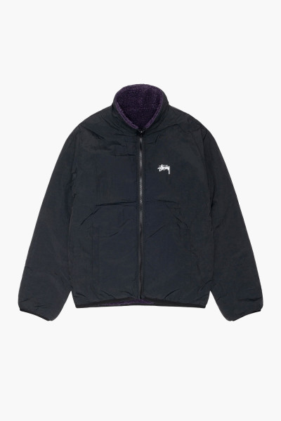 Stussy Sherpa reversible jacket Purple - GRADUATE STORE